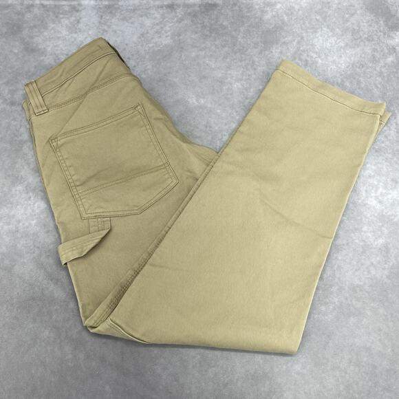 New Signature Levi Strauss Co Mens 32x32 Carpenter Khaki Jeans Workwear Utility - Picture 4 of 11